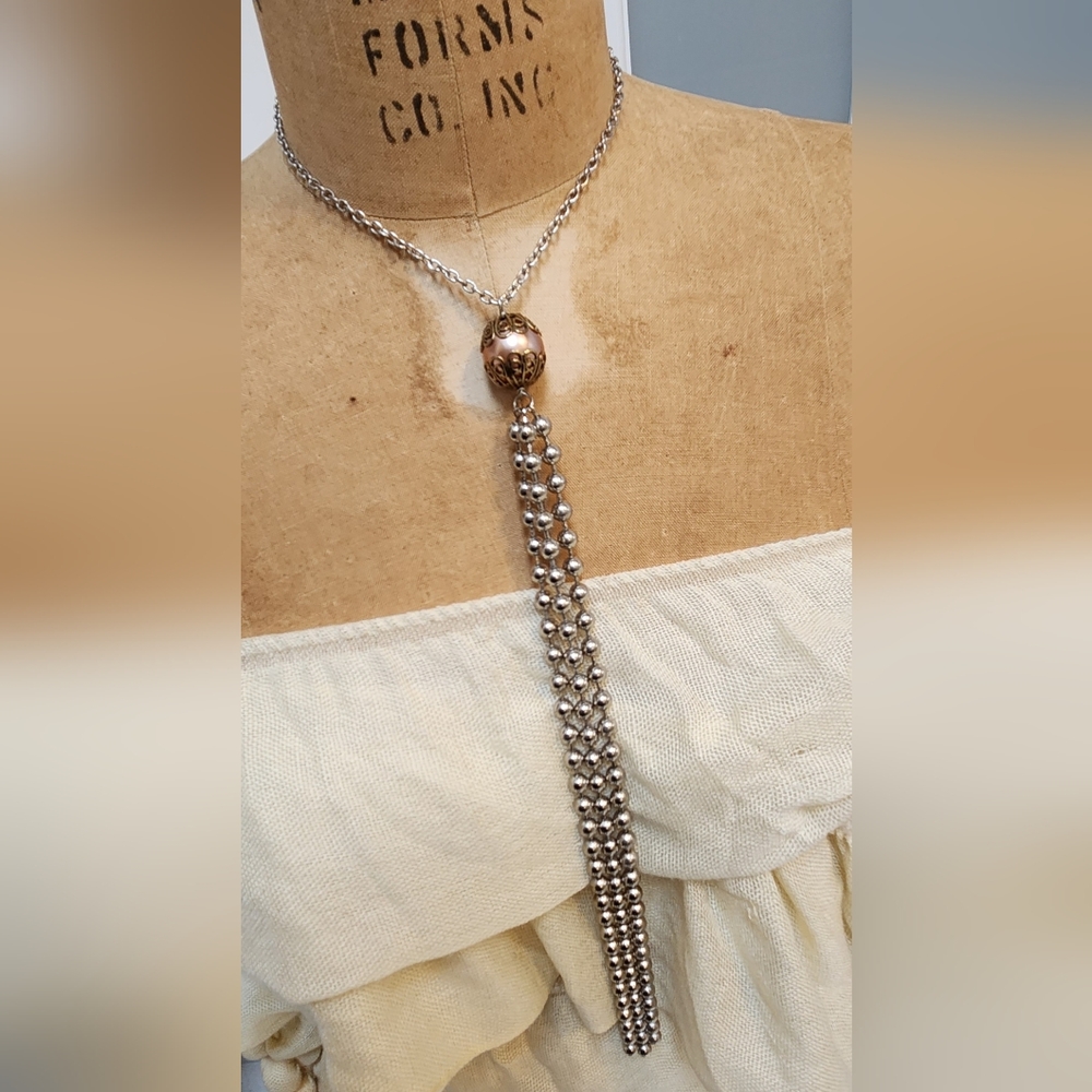 Boho Tassel Necklace Handcrafted One of a Kind